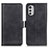 Leather Case Stands Flip Cover Holder M15L for Motorola Moto E32 Black