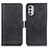 Leather Case Stands Flip Cover Holder M15L for Motorola Moto E32s Black