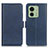 Leather Case Stands Flip Cover Holder M15L for Motorola Moto Edge (2023) 5G Blue