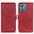 Leather Case Stands Flip Cover Holder M15L for Motorola Moto Edge 40 Neo 5G Red