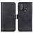 Leather Case Stands Flip Cover Holder M15L for Motorola Moto G Play (2023) Black