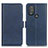 Leather Case Stands Flip Cover Holder M15L for Motorola Moto G Play (2023) Blue