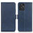 Leather Case Stands Flip Cover Holder M15L for Motorola Moto G Power 5G (2023) Blue