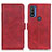 Leather Case Stands Flip Cover Holder M15L for Motorola Moto G Pure Red