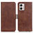 Leather Case Stands Flip Cover Holder M15L for Motorola Moto G53 5G