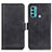 Leather Case Stands Flip Cover Holder M15L for Motorola Moto G60 Black