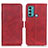 Leather Case Stands Flip Cover Holder M15L for Motorola Moto G60 Red