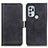 Leather Case Stands Flip Cover Holder M15L for Motorola Moto G60s Black