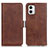 Leather Case Stands Flip Cover Holder M15L for Motorola Moto G73 5G