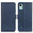 Leather Case Stands Flip Cover Holder M15L for Nokia C12 Pro Blue