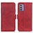 Leather Case Stands Flip Cover Holder M15L for Nokia G42 5G Red