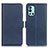 Leather Case Stands Flip Cover Holder M15L for OnePlus 9R 5G Blue