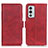 Leather Case Stands Flip Cover Holder M15L for OnePlus 9RT 5G Red