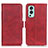 Leather Case Stands Flip Cover Holder M15L for OnePlus Nord 2 5G Red