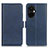 Leather Case Stands Flip Cover Holder M15L for OnePlus Nord CE 3 5G Blue