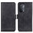 Leather Case Stands Flip Cover Holder M15L for Oppo A54 5G Black