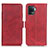 Leather Case Stands Flip Cover Holder M15L for Oppo A94 4G Red