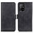 Leather Case Stands Flip Cover Holder M15L for Oppo A94 5G Black