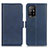 Leather Case Stands Flip Cover Holder M15L for Oppo A94 5G Blue