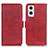 Leather Case Stands Flip Cover Holder M15L for Oppo A96 5G Red