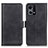 Leather Case Stands Flip Cover Holder M15L for Oppo F21 Pro 4G Black