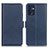 Leather Case Stands Flip Cover Holder M15L for Oppo Find X5 Lite 5G Blue