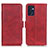 Leather Case Stands Flip Cover Holder M15L for Oppo Find X5 Lite 5G Red