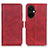 Leather Case Stands Flip Cover Holder M15L for Oppo K11x 5G Red