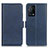 Leather Case Stands Flip Cover Holder M15L for Oppo K9 5G Blue