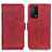 Leather Case Stands Flip Cover Holder M15L for Oppo K9 5G Red