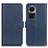 Leather Case Stands Flip Cover Holder M15L for Oppo Reno10 Pro 5G Blue