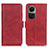 Leather Case Stands Flip Cover Holder M15L for Oppo Reno10 Pro 5G Red