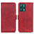 Leather Case Stands Flip Cover Holder M15L for Realme 9 4G Red