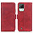 Leather Case Stands Flip Cover Holder M15L for Realme C20A Red