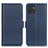 Leather Case Stands Flip Cover Holder M15L for Samsung Galaxy A03 Blue