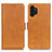 Leather Case Stands Flip Cover Holder M15L for Samsung Galaxy A13 4G Light Brown