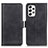 Leather Case Stands Flip Cover Holder M15L for Samsung Galaxy A23 5G Black