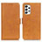 Leather Case Stands Flip Cover Holder M15L for Samsung Galaxy A53 5G Light Brown