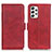 Leather Case Stands Flip Cover Holder M15L for Samsung Galaxy A53 5G Red