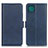 Leather Case Stands Flip Cover Holder M15L for Samsung Galaxy F42 5G Blue