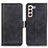 Leather Case Stands Flip Cover Holder M15L for Samsung Galaxy S21 5G Black