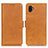 Leather Case Stands Flip Cover Holder M15L for Samsung Galaxy Xcover Pro 2 5G Light Brown