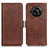 Leather Case Stands Flip Cover Holder M15L for Sharp Aquos R7 Brown