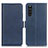 Leather Case Stands Flip Cover Holder M15L for Sony Xperia 10 III Blue