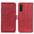 Leather Case Stands Flip Cover Holder M15L for Sony Xperia 10 III Lite Red