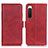 Leather Case Stands Flip Cover Holder M15L for Sony Xperia 10 IV Red