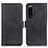 Leather Case Stands Flip Cover Holder M15L for Sony Xperia 5 III SO-53B Black