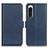 Leather Case Stands Flip Cover Holder M15L for Sony Xperia 5 IV Blue