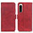 Leather Case Stands Flip Cover Holder M15L for Sony Xperia 5 IV Red