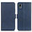 Leather Case Stands Flip Cover Holder M15L for Sony Xperia Ace III Blue